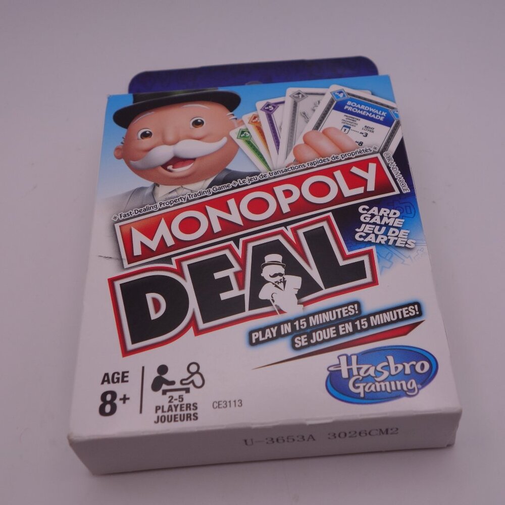 Monopoly Deal Card Game 8+ 2-5 Players 110 Cards CE3113 Brand New Never Used!